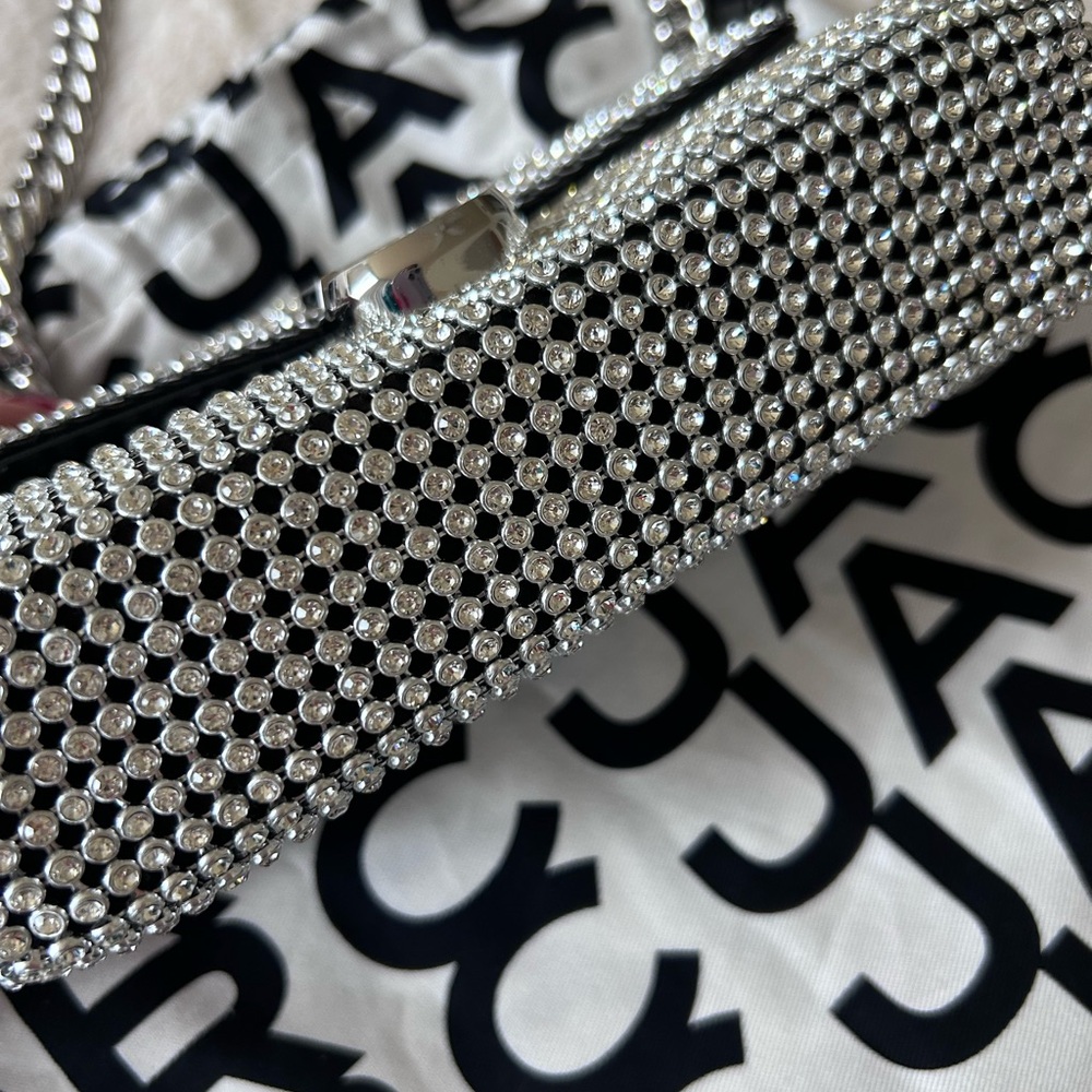 NWT MARC JACOBS The Rhinestone J Marc Crystal Embellished Shoulder Bag - Picture 16 of 17